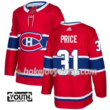 Dětské Hokejový Dres Montreal Canadiens Carey Price 31 Červená 2017-2018 Adidas Authentic